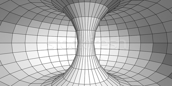 Three-dimensional model of torus with polygons Stock photo © cherezoff