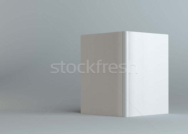 白 空っぽ 開いた本 グレー テンプレート コンテンツ ストックフォト © cherezoff