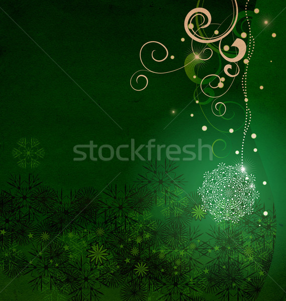 Karácsony klasszikus hópehely kártya illusztráció textúra Stock fotó © cherju