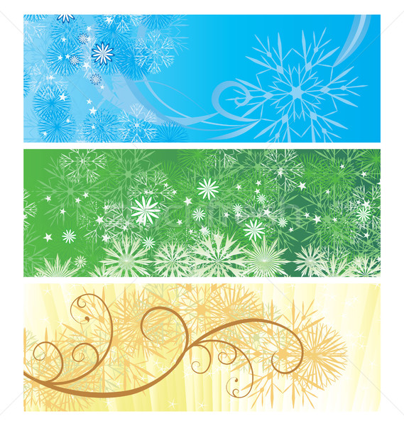 Stock photo: christmas banner vintage illustration