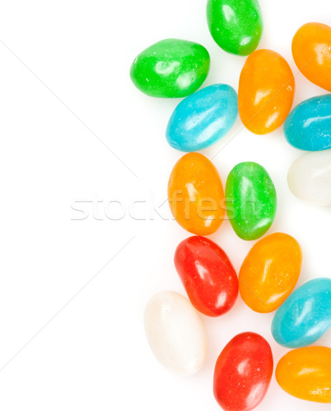 Tarka édes cukorkák fehér buli háttér Stock fotó © chesterf