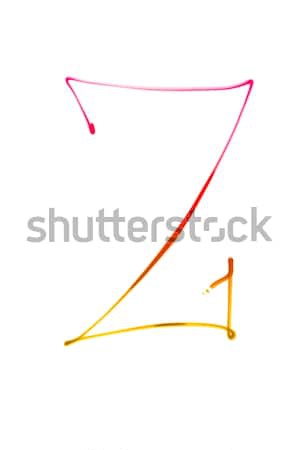 one letter of light trace alphabet Stock photo © chesterf