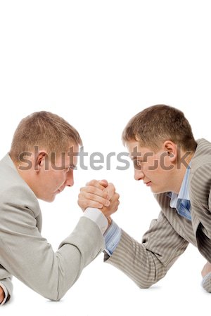 two men wrestling with arms Stock photo © chesterf