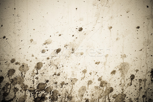 sepia toned grunge spotted wall Stock photo © chesterf