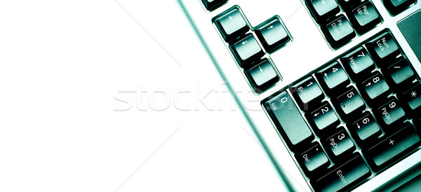 fragment of keyboard green Stock photo © chesterf