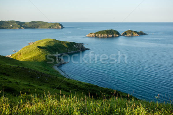 small cape and islands in the japanese sea Stock photo © chesterf