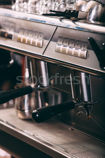 Professionelle Kaffeemaschine Ansicht vertikalen Rahmen Stock foto © chesterf