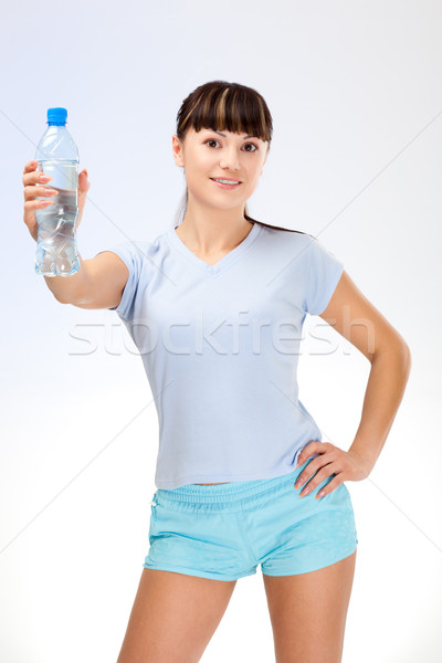 woman with bottle of water Stock photo © chesterf