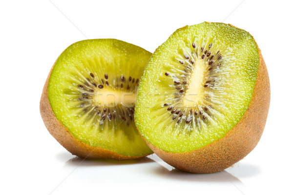 Izolat kiwi fruct verde fundal Imagine de stoc © chesterf