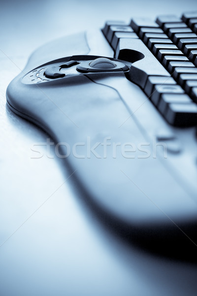 Függőleges közelkép billentyűzet copy space technológia üzlet Stock fotó © chesterf