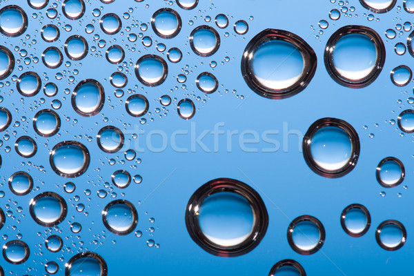 blue big water drops Stock photo © chesterf