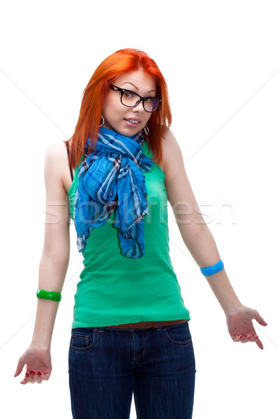 red haired girl Stock photo © chesterf