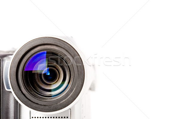 camcoder lens in left bottom corner Stock photo © chesterf