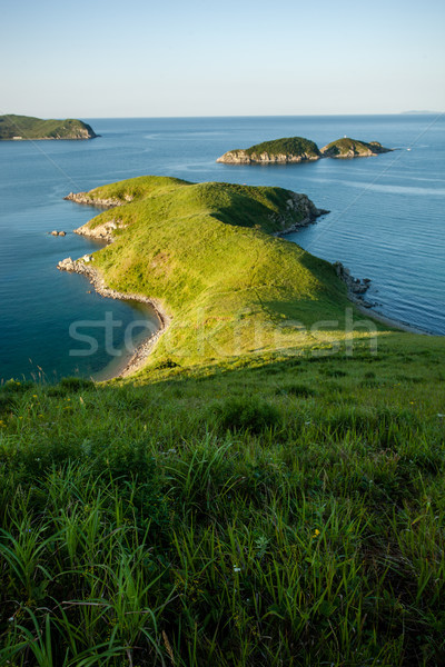 small cape and islands in the japanese sea Stock photo © chesterf
