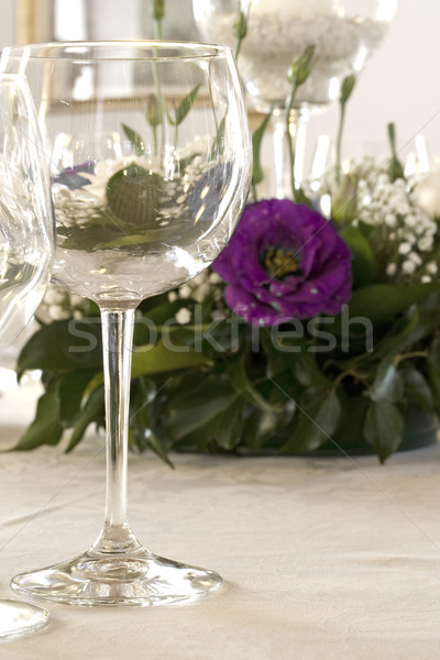 Wedding ristorante matrimonio bouquet bella fresche Foto d'archivio © cheyennezj