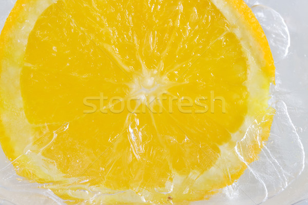 Arancione ghiaccio acqua salute cottura succo Foto d'archivio © cheyennezj