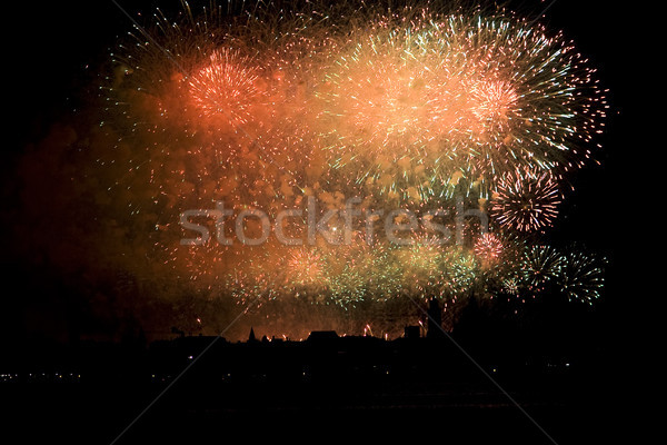 Celebrare Venetia Italia fundal noapte Imagine de stoc © cheyennezj