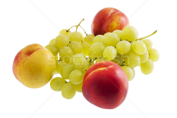 Nutritifs alimentaire raisins dessert miel Peach Photo stock © cheyennezj