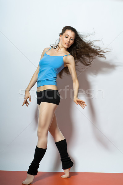 Stockfoto: Moderne · jonge · mooie · meisje · dansen · sport