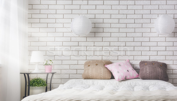 Bedroom in soft light colors Stock photo © choreograph