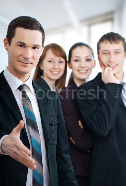 Oameni de afaceri lucru echipă de succes tineri birou Imagine de stoc © choreograph