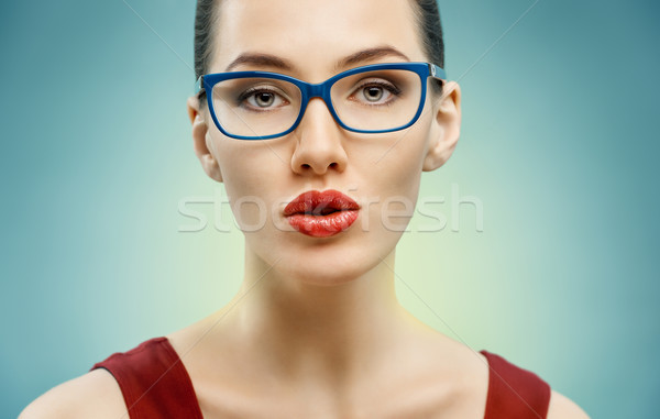 wearing glasses Stock photo © choreograph