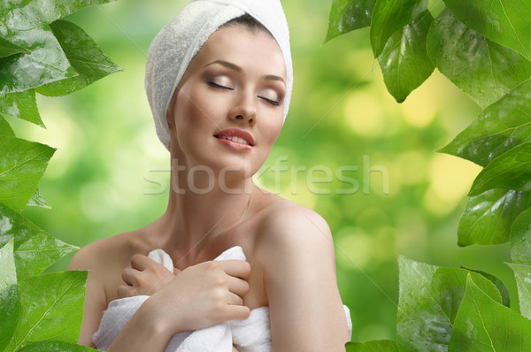 woman with bathtowel Stock photo © choreograph
