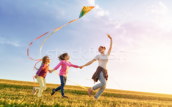 family playing outdoor Stock photo © choreograph