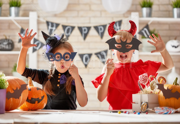 Ragazzi halloween cute piccolo bambini ragazze Foto d'archivio © choreograph