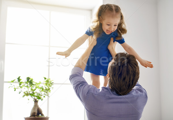 パパ 子 演奏 幸せ 愛する 家族 ストックフォト © choreograph