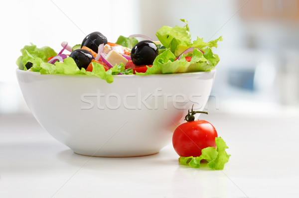 Stok fotoğraf: Sağlıklı · gıda · taze · vejetaryen · salata · plaka · gıda
