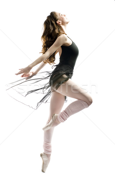 Foto d'archivio: Dancing · giovani · meraviglioso · ballerina · donna · dance