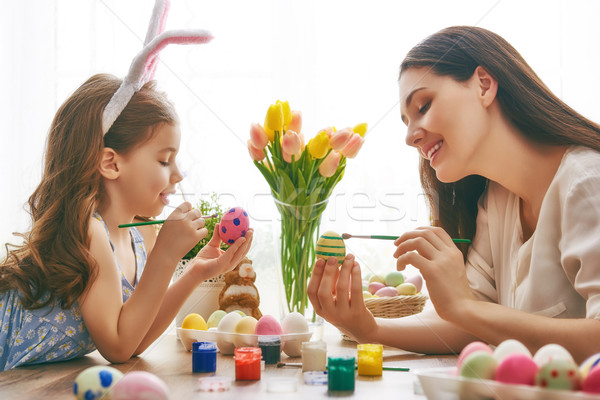 family preparing for Easter Stock photo © choreograph