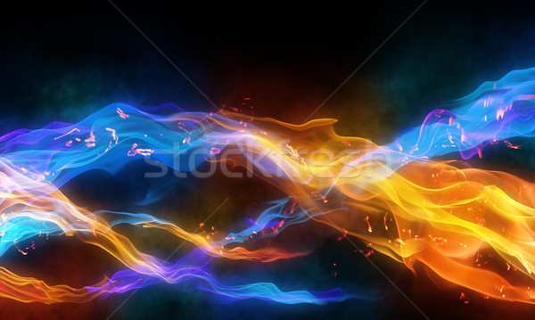 Abstrato brilhante abstração fogo projeto Foto stock © choreograph