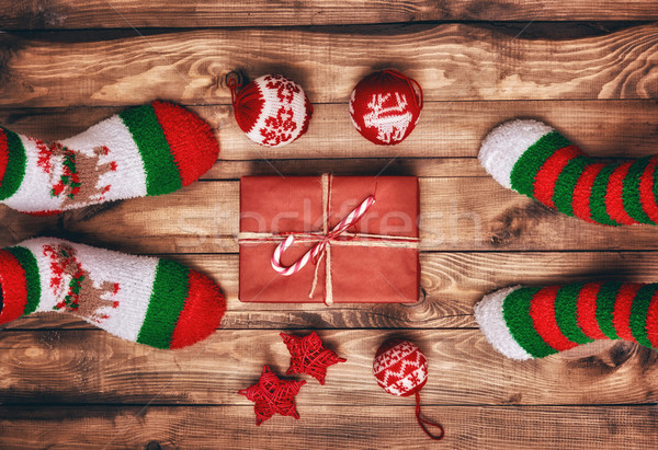 ストックフォト: クリスマス · 家族 · 伝統 · 陽気な · 幸せ · 休日