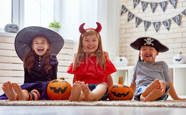 kids at halloween Stock photo © choreograph