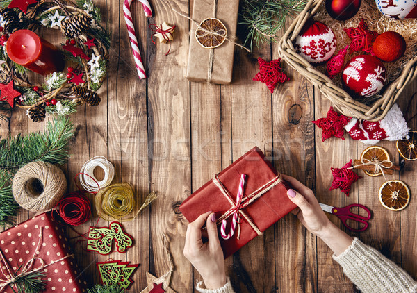 Stock foto: Weihnachten · Familie · Traditionen · heiter · glücklich · Feiertage