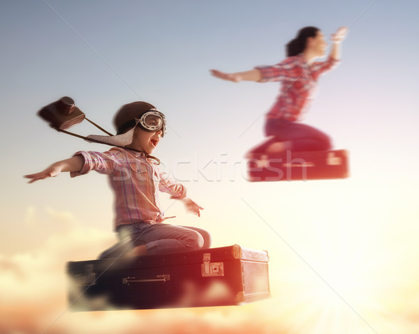 Dreams of travel! Stock photo © choreograph