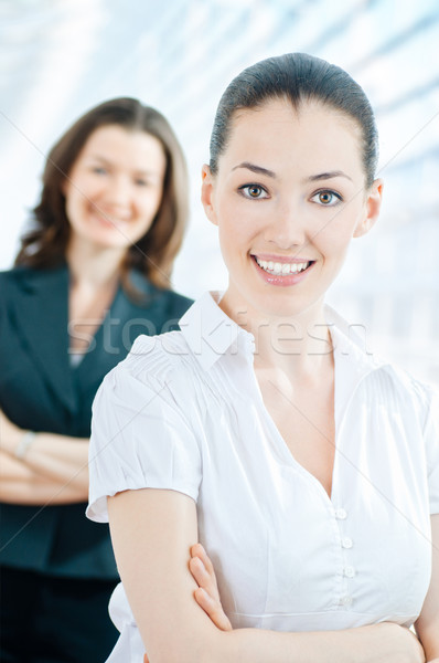 Ludzi biznesu zespołu udany uśmiechnięty młodych biuro Zdjęcia stock © choreograph