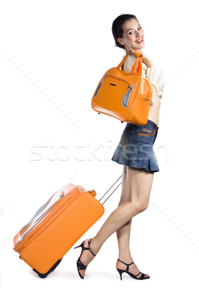 girl with cases Stock photo © choreograph