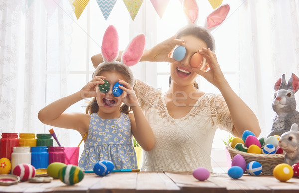 family preparing for Easter Stock photo © choreograph