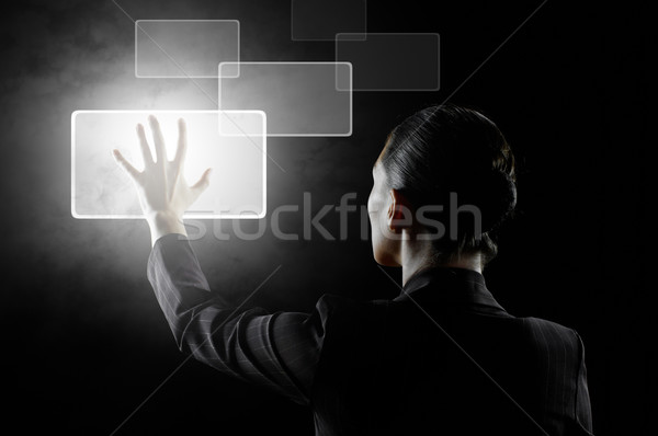 Készít választás sikeres személy innovatív technológiák Stock fotó © choreograph