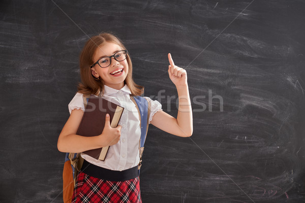 Kid Lernen Klasse Zurück in die Schule glücklich cute Stock foto © choreograph