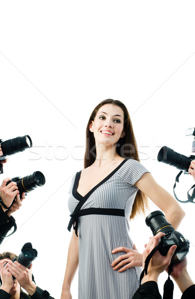 Paparazzi foto film star hand Stockfoto © choreograph