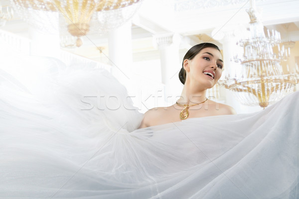 Zdrowych kobieta taniec sala balowa włosy portret Zdjęcia stock © choreograph