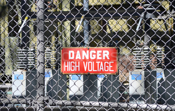 High Voltage Sign 3 Stock photo © chrisbradshaw