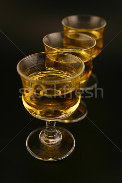 Trzy line złota płynnych strony szkła Zdjęcia stock © chrisbradshaw