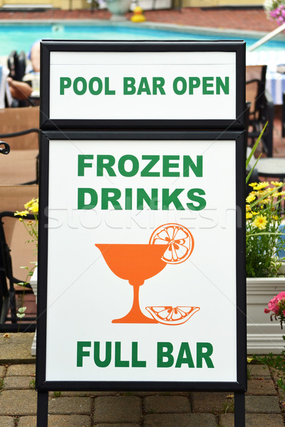 Pool Bar Sign Stock photo © chrisbradshaw