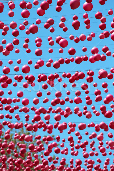 Stockfoto: Roze · opknoping · boven · straat · Montreal