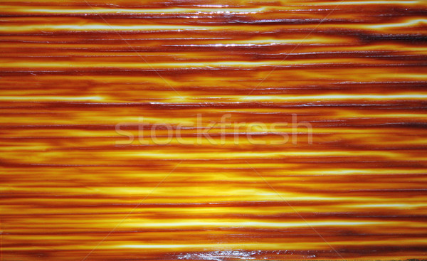 Gebrandschilderd glas oranje bruin horizontaal lijnen abstract Stockfoto © chrisbradshaw